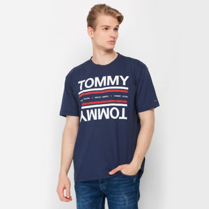 Tommy Hilfiger pánské tmavě modré tričko Reflection